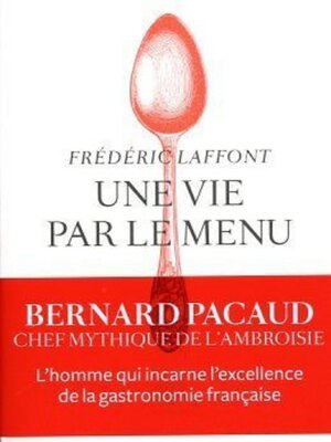 cover image of Une vie par le menu